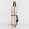 EENK EENK Contrast Wide Pants - Ivory