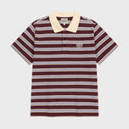 MARITHÉ+FRANҪOIS GIRBAUD SMALL CLASSIC LOGO PK COLLAR TEE stripe