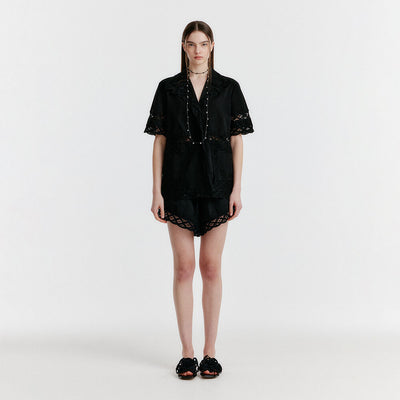 [Girls’ Generation Yoona wearing] YAN Trunk Shorts - Black