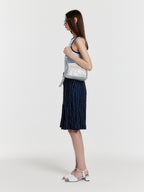 EENK YOUE Contrast Halter Top - Sky Blue