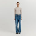 EENK XENEVA Asymmetric Front Denim Pants - Blue