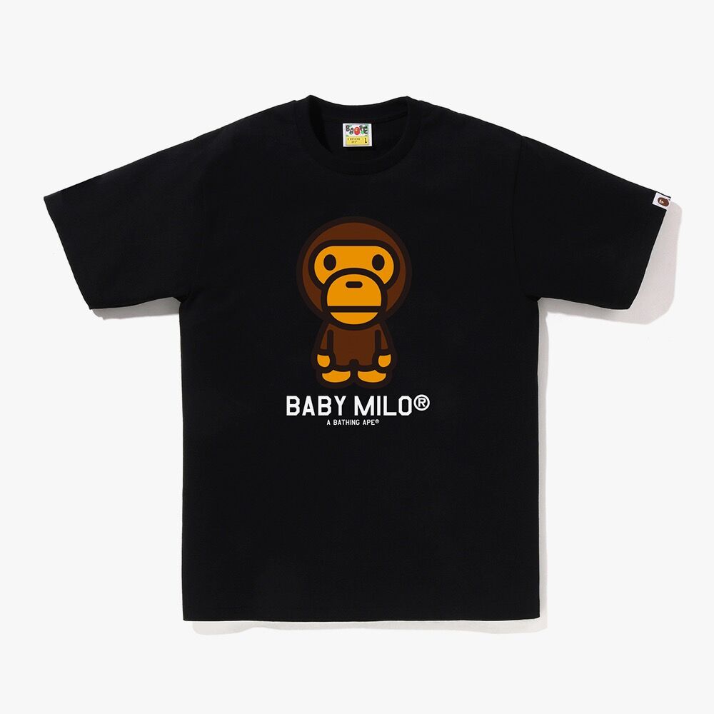 A BATHING APE® Baby Milo T-shirt (M) BLACK