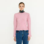 EENK EENK Knitwear Flared Hem Pullover - Light Pink