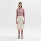 EENK EENK Floral-Print Mockneck Top - Pink Multi