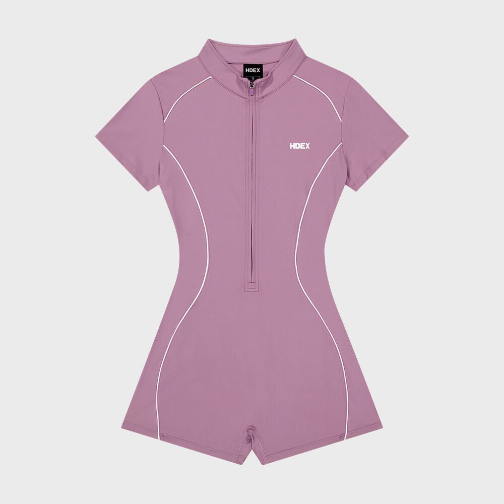 HDEX HDEX Jumpsuit Women's Support Piping Short Sleeve