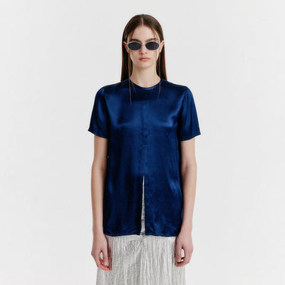 YES Side-button Top - Navy