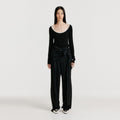 EENK YEDIA Scarfed Pants - Black