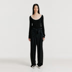 EENK YEDIA Scarfed Pants - Black