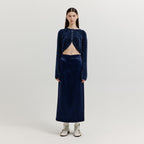 EENK EENK Skirt Textured Long - Navy