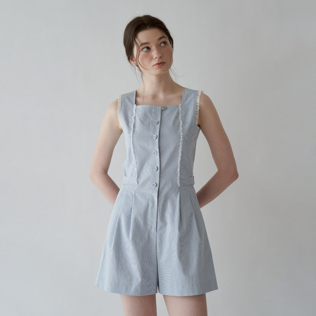 J'ASP J'ASP Jumpsuit Skyblue