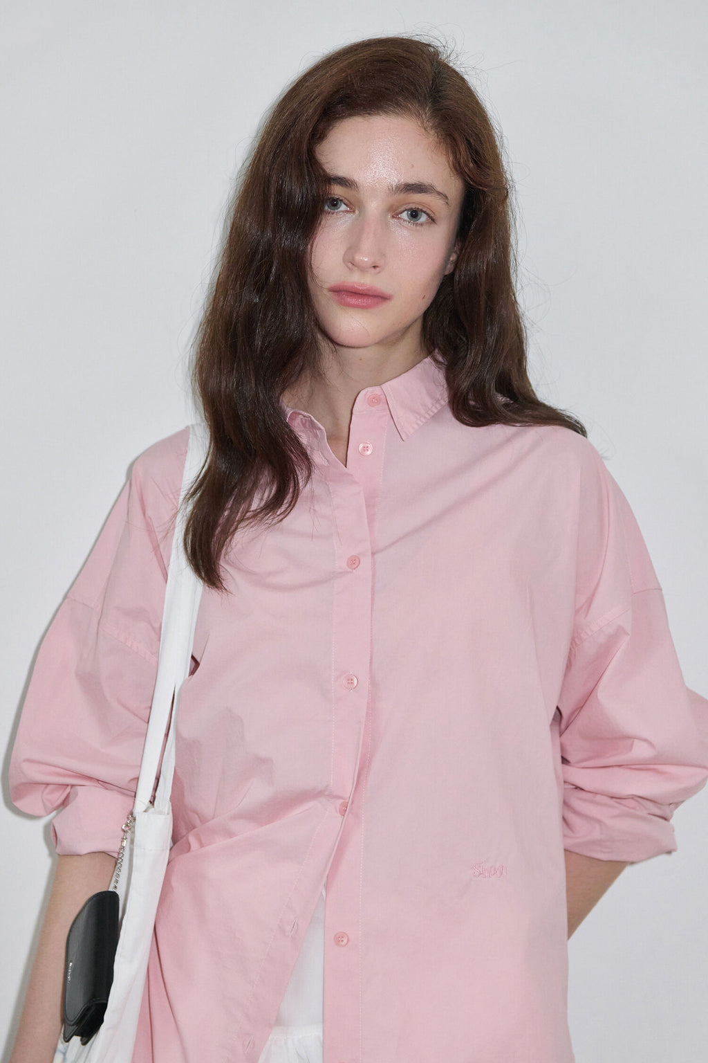 SINOON Basic Over Fit Shirt (Pink)