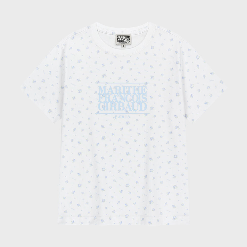 MARITHÉ+FRANҪOIS GIRBAUD W CLASSIC LOGO TEE flower