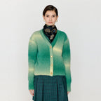 EENK EENK VASSIA Gradation Striped Knit Cardigan - Green