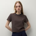CLOVE [26SS clove] Daily Stripe Short T-Shirt (Navy)