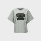 YCH SYMBOL-LOGO T-SHIRT (W23TO904GY_GY)
