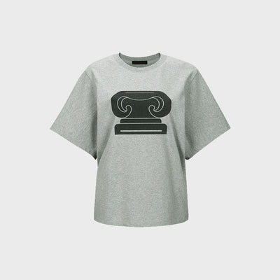 SYMBOL-LOGO T-SHIRT (W23TO904GY_GY)