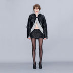 YCH SEQUINNED MINI SKORT BLACK (W23SK510BK)