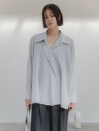 MEMUA Sfumato unflattering blouse (grayish blue)