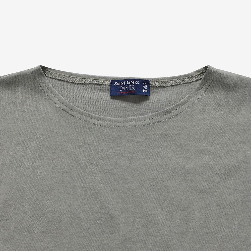 SAINT JAMES [Season Off] Levain 18 Solid Round Neck Short Sleeve T-Shirt (040) ASJM2613511-040