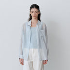 Le' Studio [Summer sheer shirt] SUMMER LOOSE FIT SHEER SHIRT (SBL)