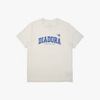 diadora Performance Logo Mesh Short Sleeve T-Shirt OFF WHITE