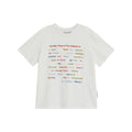 THEMUSEUMVISITOR COLOR TYPO SLUB T-SHIRT (WHITE)