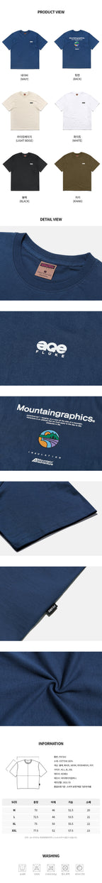 FLUKE Fluke Circle Mountain Short Sleeve T-Shirt FST163 / 5color
