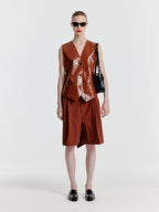 EENK YIVAS Tailored Waistcoat - Brown