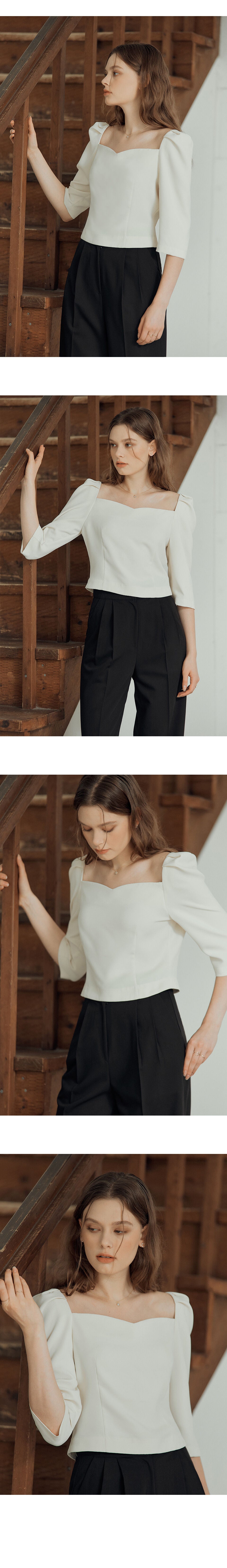 DEHEVE Chloe Tulip Blouse [Ivory]