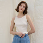 Nothing written Knit sleeveless (Ivory)
