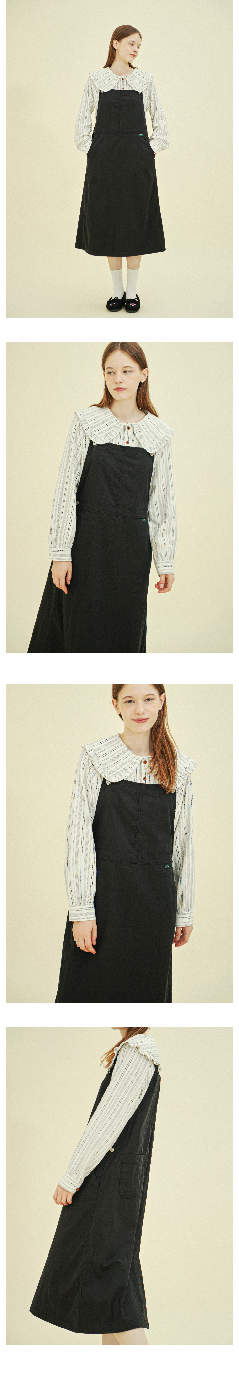 CHIQUITA CHIQUITA Overall Skirt Denim Black