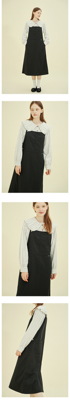 CHIQUITA CHIQUITA Overall Skirt Denim Black