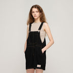 CARGOBROS CARGOBROS Denim Overall Half Pants (Black)