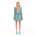 EENK UEMP Mini Wrap Skirt - Green Multi
