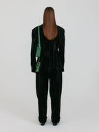 EENK ZOVIET Shawl Collar Single-Button Jacket - Black