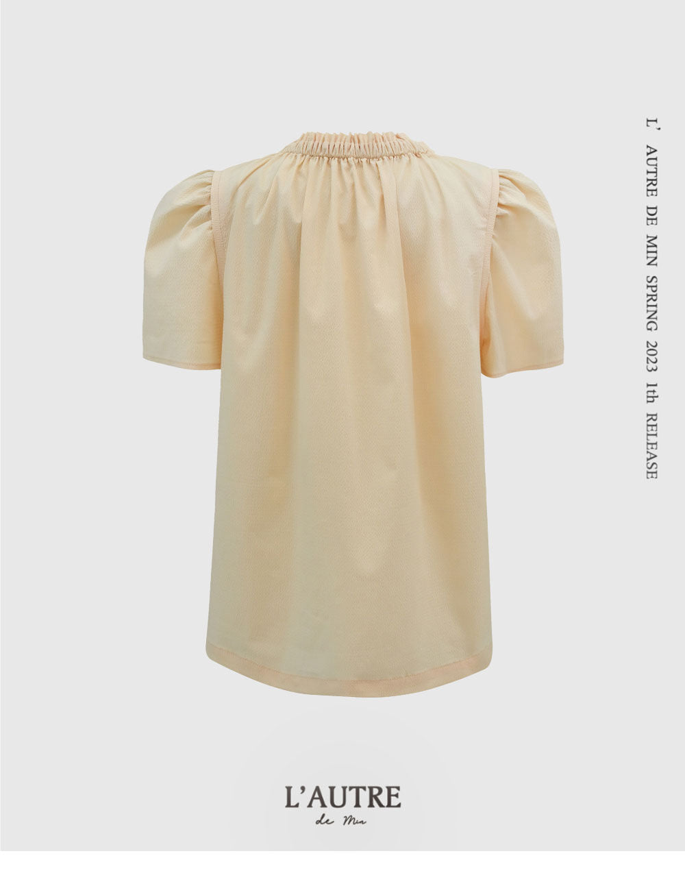 L'AUTRE DE MIN [Add color] Lautre Jane Puff Butter Blouse