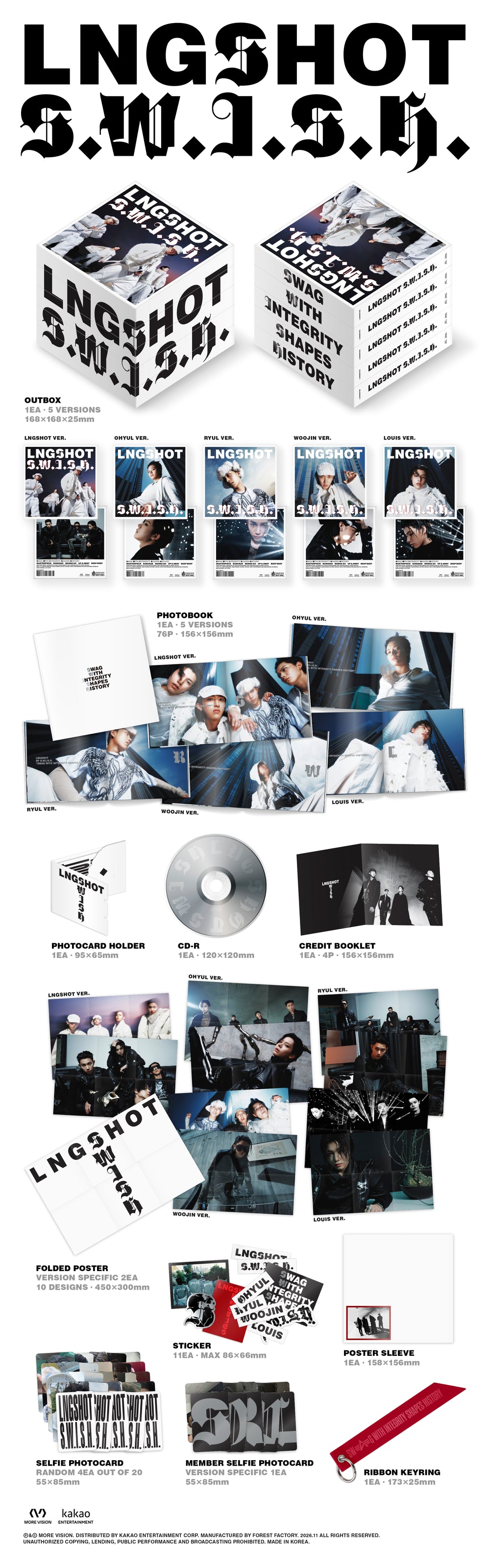 LNGSHOT - EP [S.W.I.S.H.] (Standard Ver.) (Random) detail 3