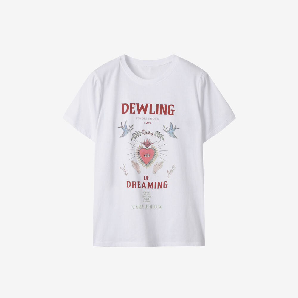 DEWL [Dueling][2nd][QQ,Jiyoung] Vintage Collage Printing Top WH_D262MSM147