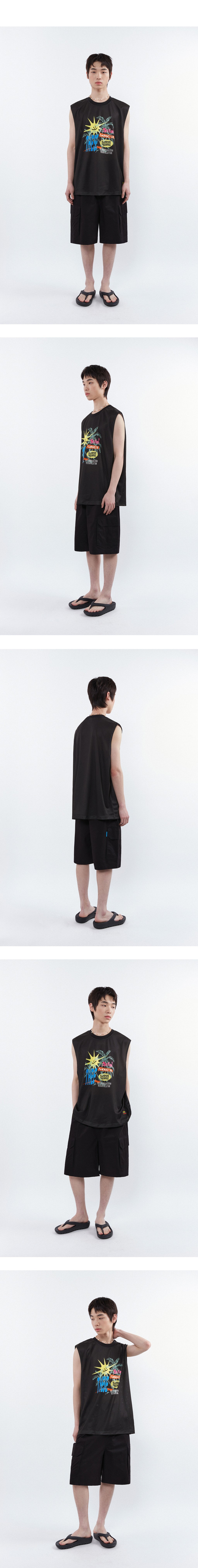 CGP SUNSHINE PARADISE Mesh Sleeveless_Black