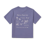 SNOWPEAK APPAREL Aerocool Women's Gardening Graphic Short Sleeve T-Shirt Ash Purple (S26MWFTS23)