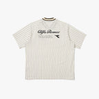 diadora Alfa Romeo Seersucker Short Sleeve T-Shirt IVORY