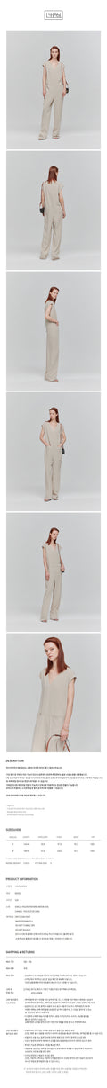 LHAS LHAS Jumpsuit Beige