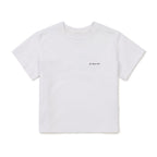 SNOWPEAK APPAREL Aerocool Women's Crop Short Sleeve T-Shirt White (S26MWFTS27)