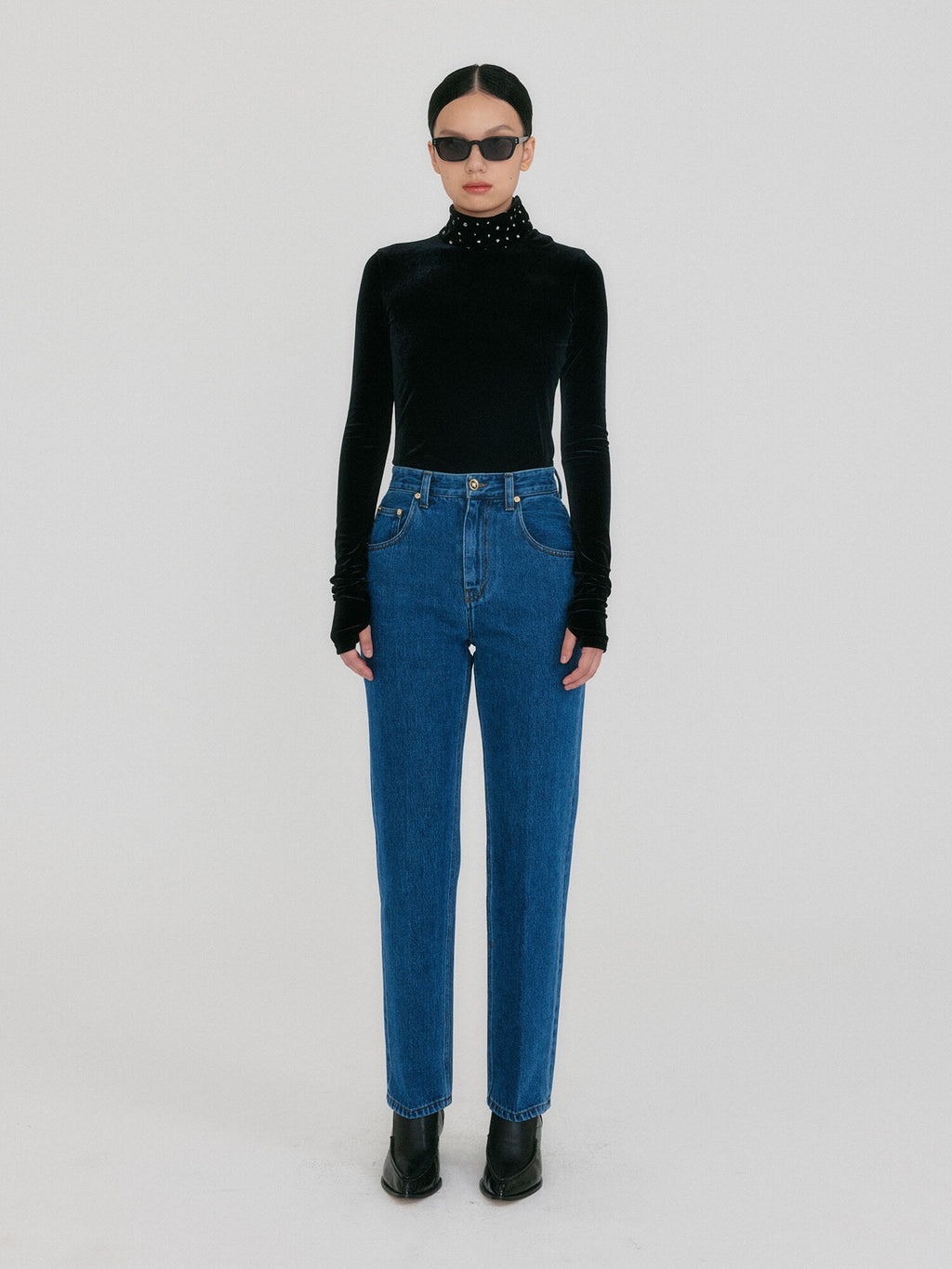 EENK ZYERI Funnel Neck T-shirt - Black