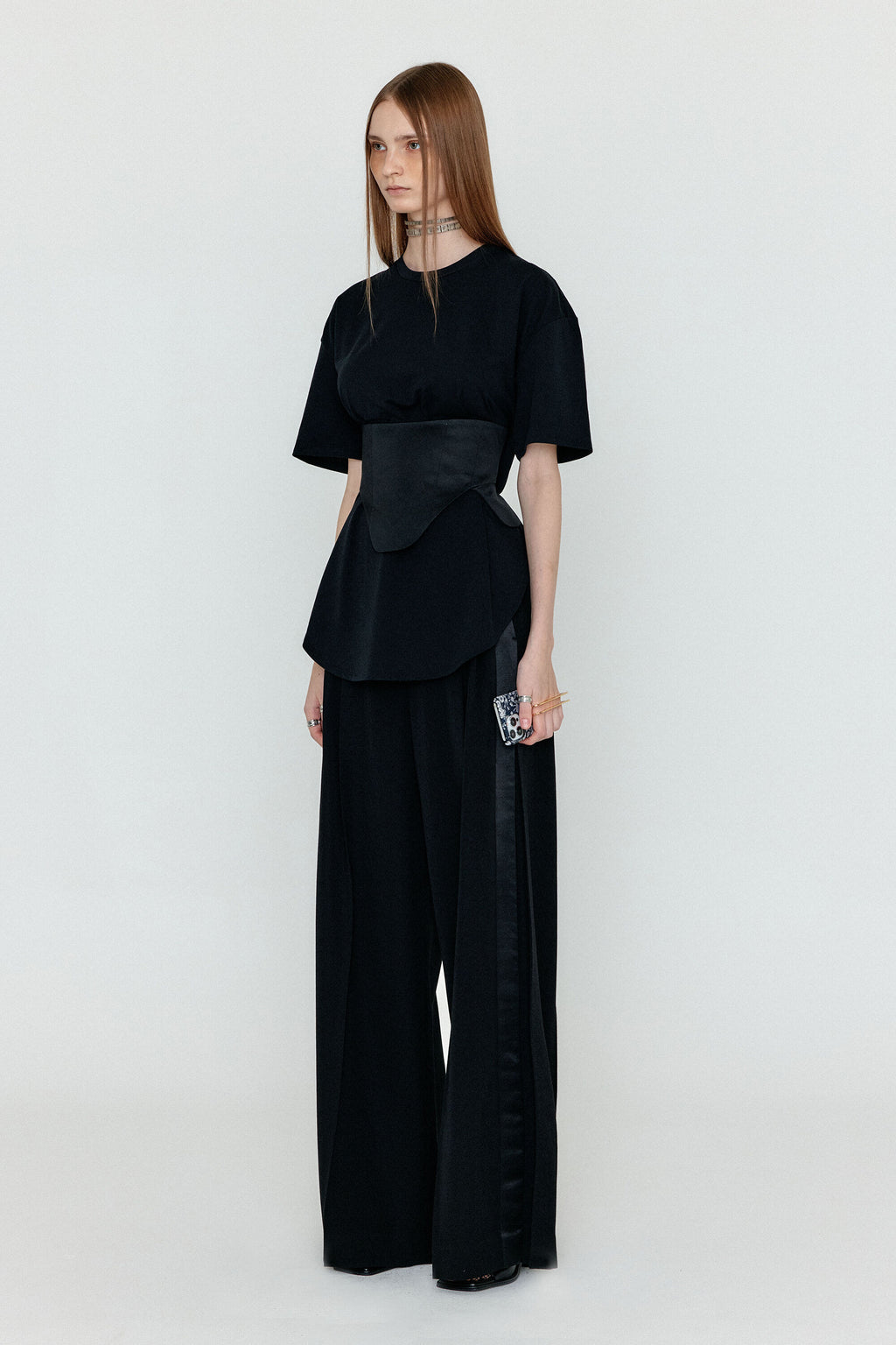 EENK EENK WILI Two-Tuck Wide Pants - Black