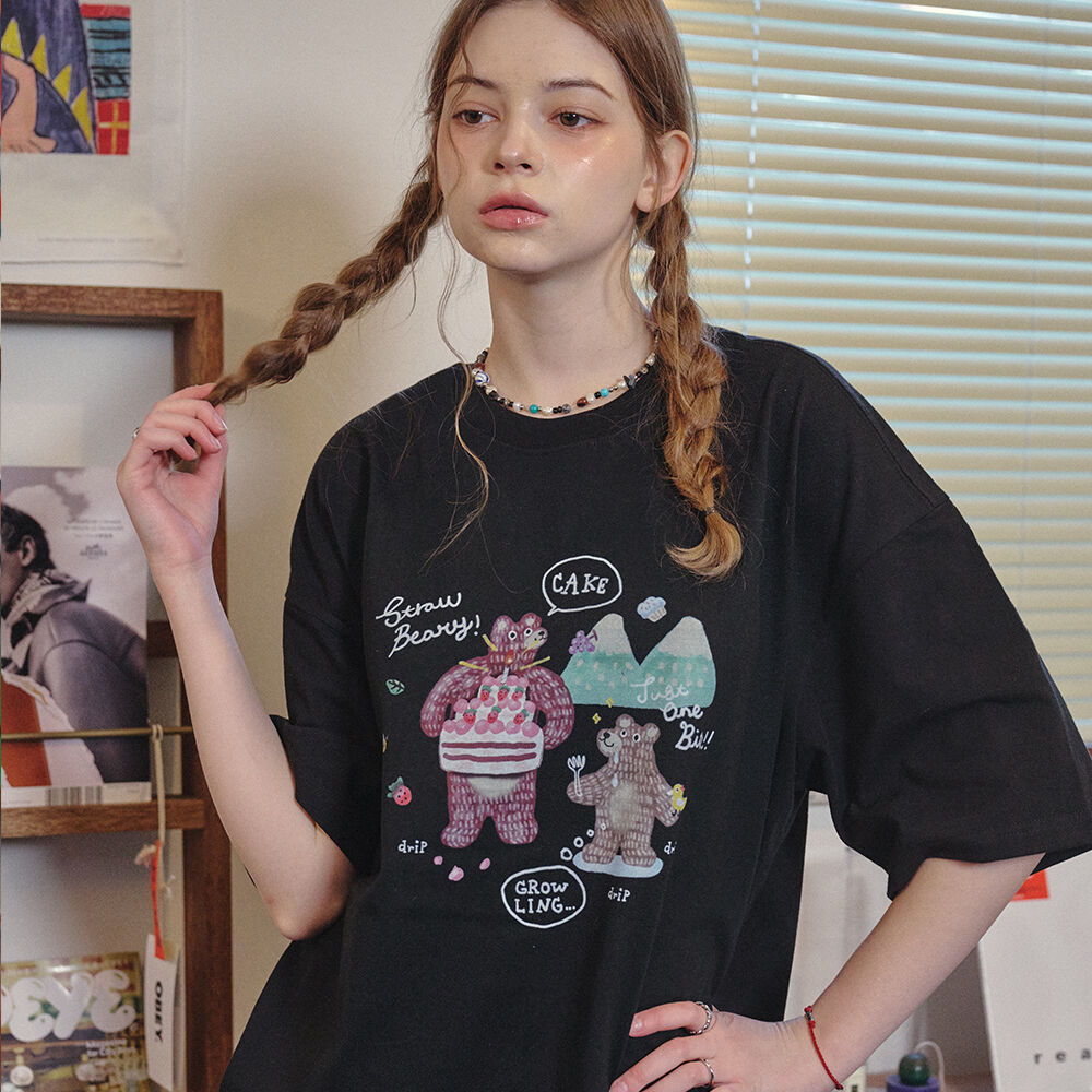 CPGN DTP Cake Bear Short Sleeve T-Shirt Black