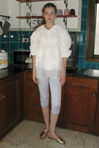 SINOON Flower Sheer Sleeveless (White)