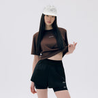 OUTDOOR VOICES Technol-OV OV STRETCH LOGO TEE (BROWN)