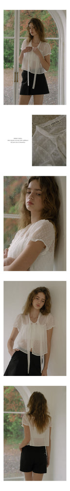 FRIVER07 Dot ribbon blouse [FRSU01BL02]_Ivory
