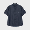 Lee Rocco Pocket Denim Short Sleeve Shirt Indigo Medium